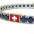 Sapphire Tennis Bracelet with Switzerland Flag no. 15