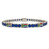 Sapphire Tennis Bracelet with South Africa Flag no. 15 image 1