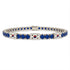 Sapphire Tennis Bracelet with South Korea Flag no. 15 image 1