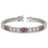 Diamond Tennis Bracelet with United Kingdom Flag no. 3 image 2