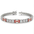 Diamond Tennis Bracelet with Canada Flag no. 3