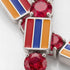 Ruby Tennis Bracelet with Armenia Flag no. 12 image 3
