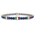 Sapphire Tennis Bracelet with Italy Flag no. 15
