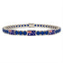 Sapphire Tennis Bracelet with Australia Flag no. 15 image 1