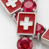 Ruby Tennis Bracelet with Switzerland Flag no. 12 image 3
