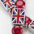 Ruby Tennis Bracelet with United Kingdom Flag no. 12