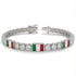 Diamond Tennis Bracelet with Italy Flag no. 3 image 2