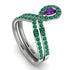 Amethyst Pear Shape Stacking Bridal Set - Emilia No. 306 image 4