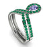 Tanzanite Pear Shape Stacking Bridal Set - Emilia No. 206 image 4