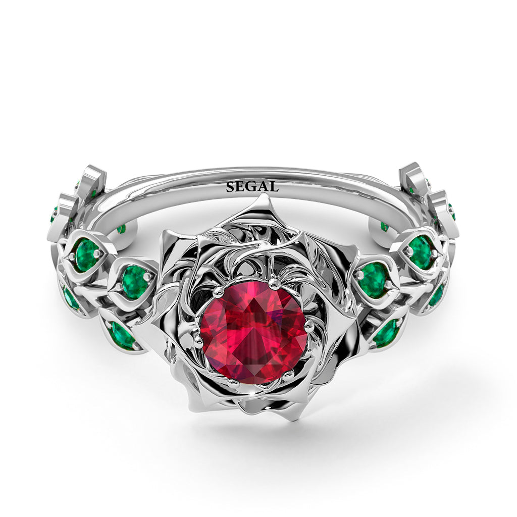 Rose Flower And Leaves - Diana no. 12