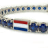 Sapphire Tennis Bracelet with Netherlands Flag no. 15