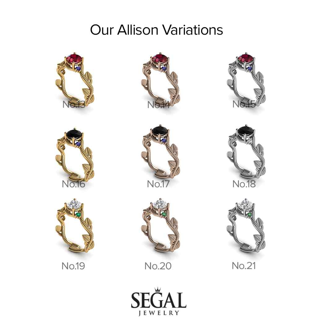 The Leaves Festival Diamond ring- Allison no. 24