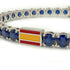 Sapphire Tennis Bracelet with Spain Flag no. 15