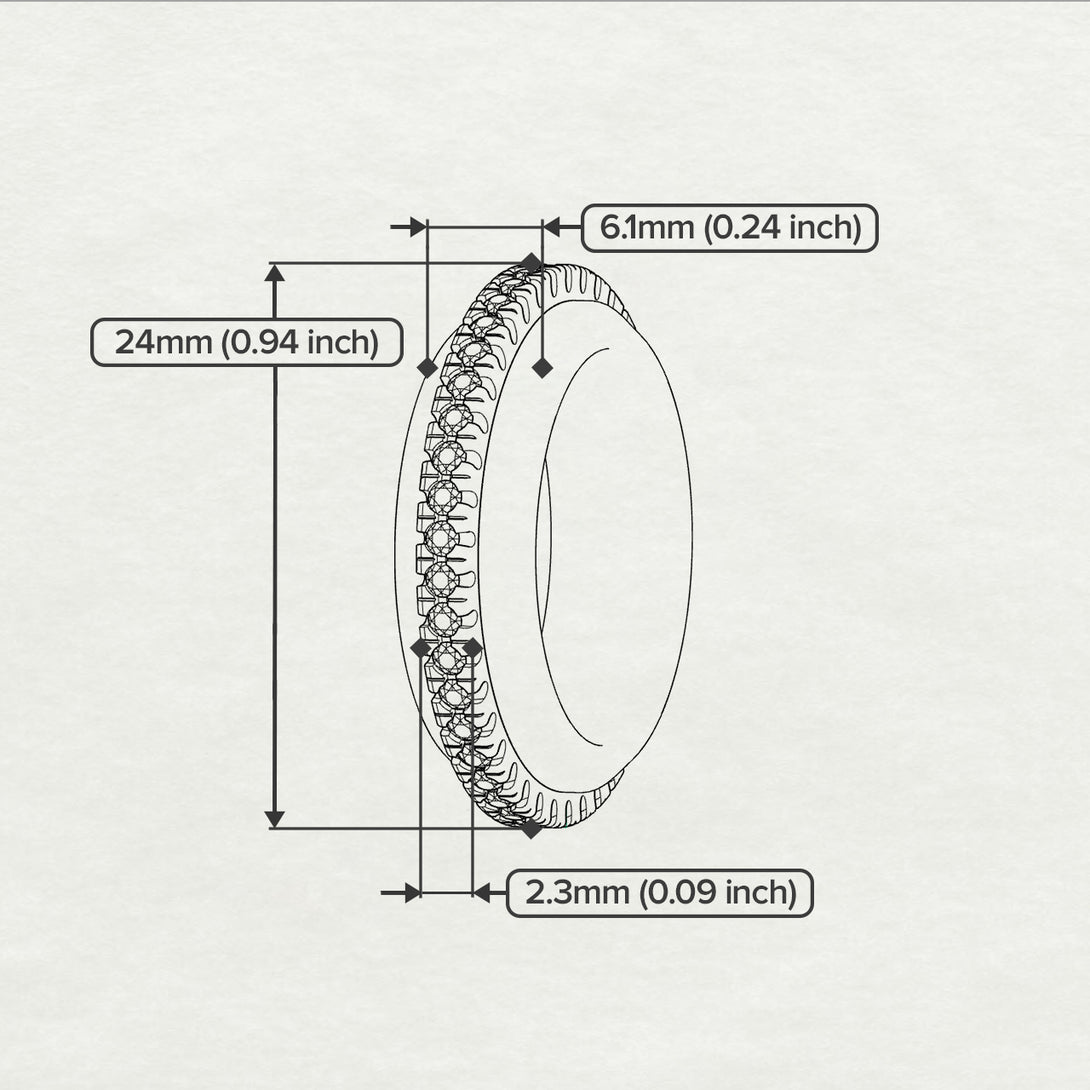 Men's Diamond Black Ring - Aiden No. 3