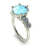 Alex custom of Classic 3 Stone Aquamarine Engagement Ring - Sofia No. 403