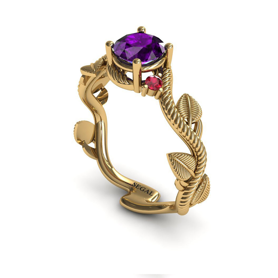 The Leaves Festival Amethyst Ring- Allison no. 110