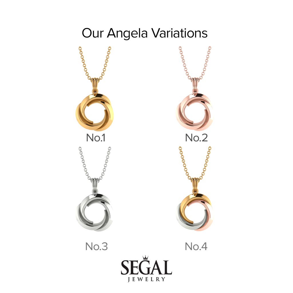 Stunning Three-Round Intertwined Necklace - Angela No. 2