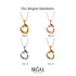 Stunning Three-Round Intertwined Necklace - Angela No. 2 image 4