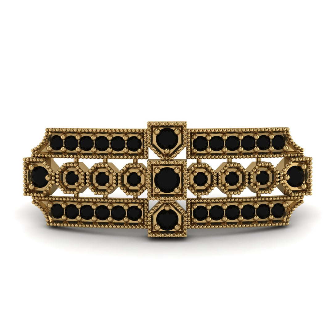 Black Diamond Antique Elegance Brooch - Alondra No. 37