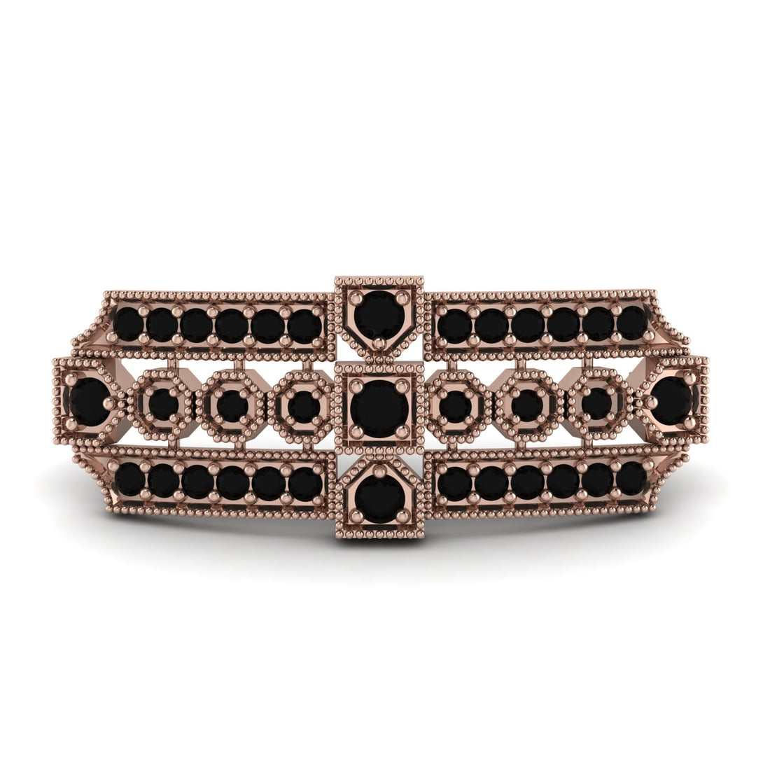 Black Diamond Antique Elegance Brooch - Alondra No. 38