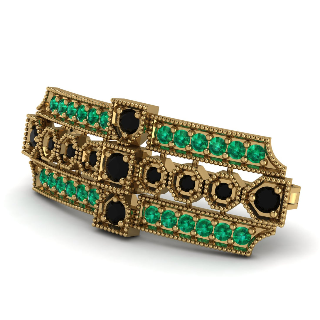 Black Diamond Antique Elegance Brooch - Alondra No. 22