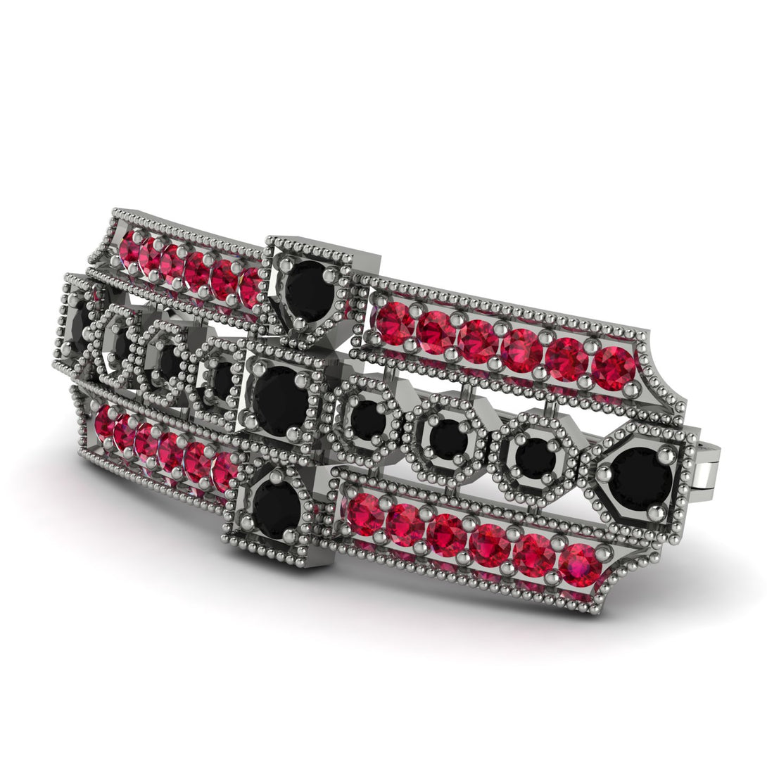 Black Diamond Antique Elegance Brooch - Alondra No. 54