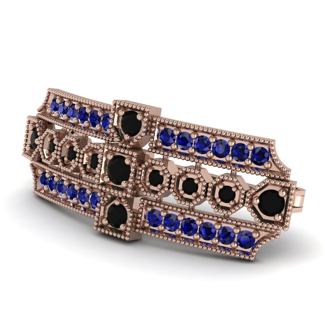 Black Diamond Antique Elegance Brooch - Alondra No. 68
