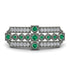 Emerald Antique Elegance Brooch - Alondra No. 6