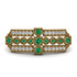 Emerald Antique Elegance Brooch - Alondra No. 4