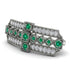 Emerald Antique Elegance Brooch - Alondra No. 6