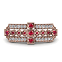 Ruby Antique Elegance Brooch