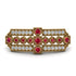 Ruby Antique Elegance Brooch - Alondra No. 10