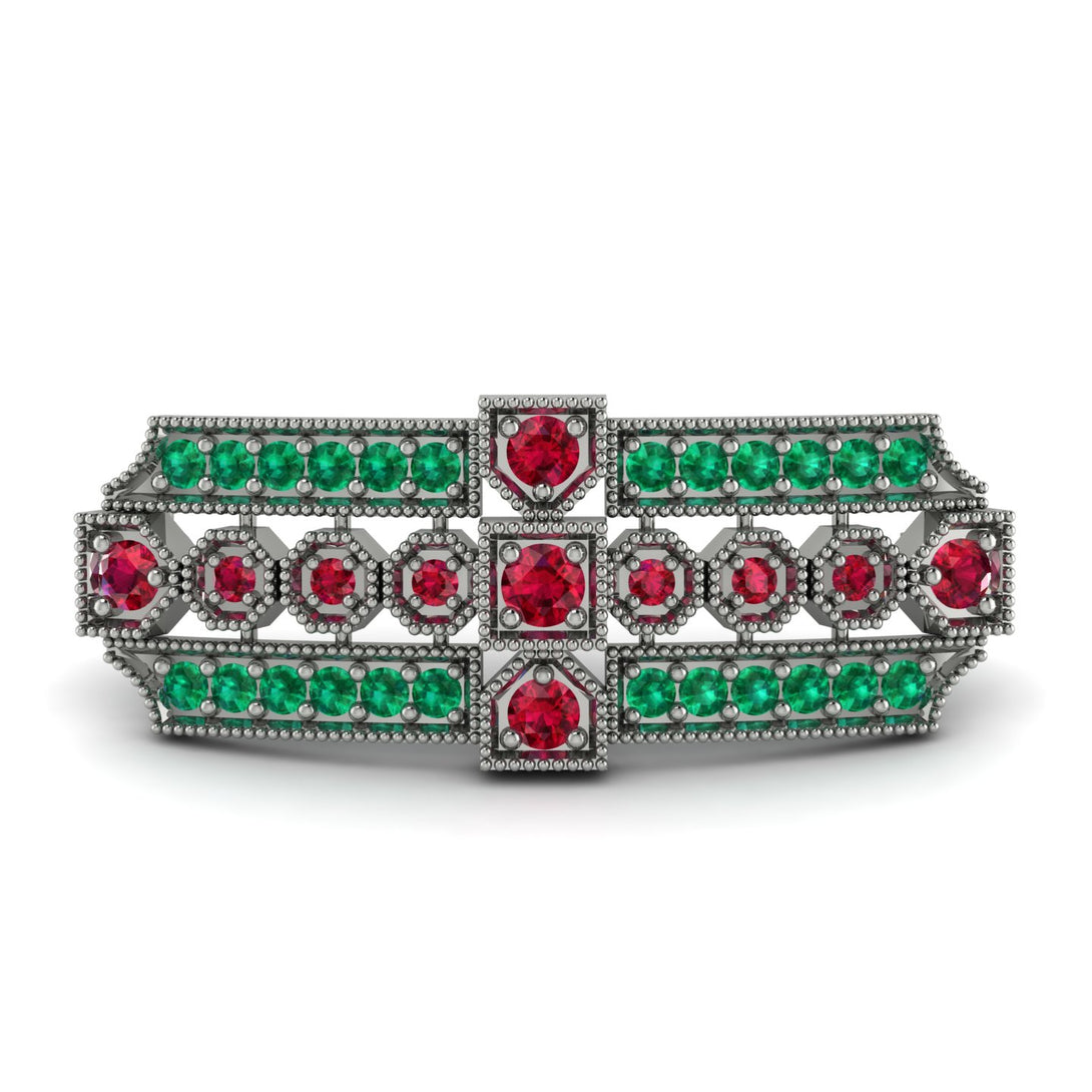Ruby Antique Elegance Brooch - Alondra No. 27