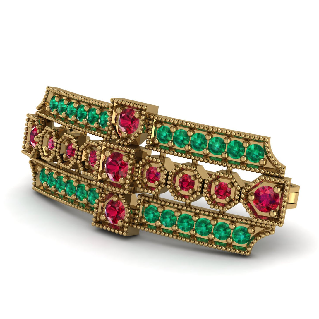 Ruby Antique Elegance Brooch - Alondra No. 25