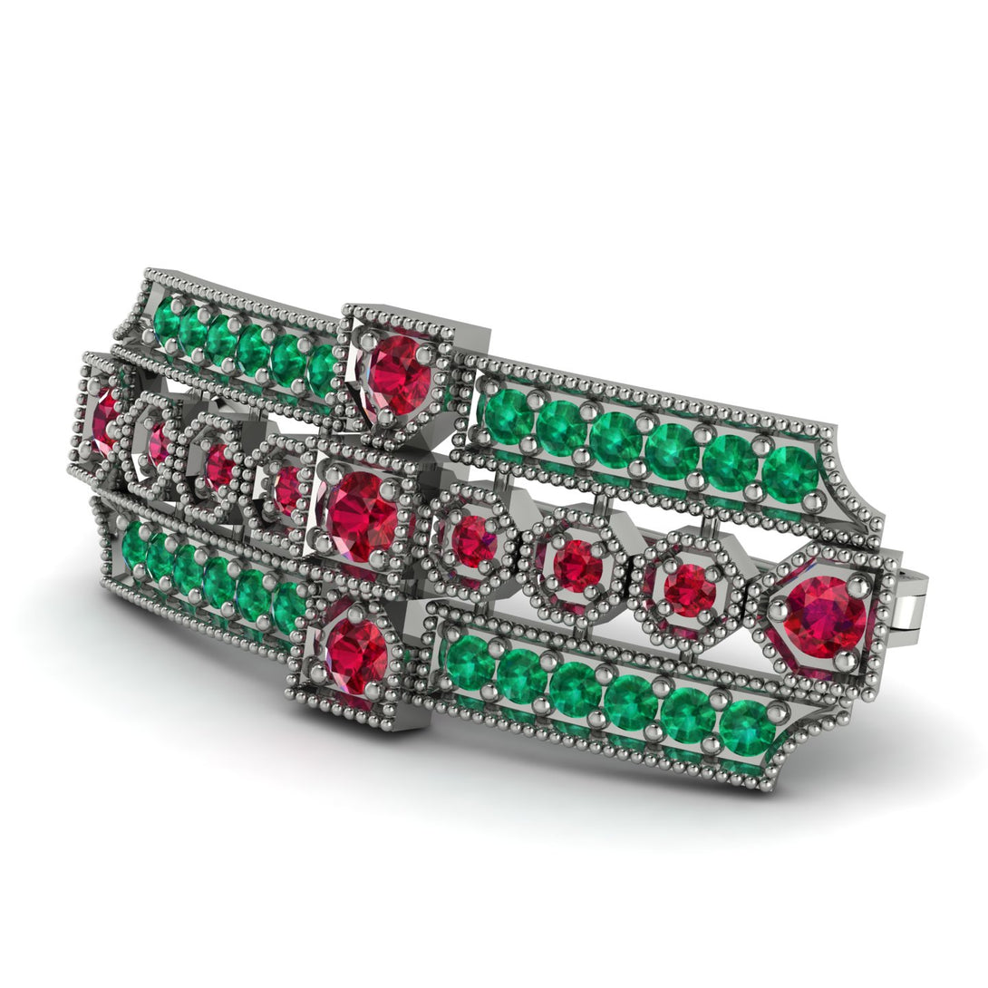 Ruby Antique Elegance Brooch - Alondra No. 27