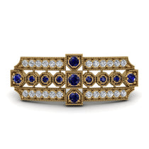 Sapphire Antique Elegance Brooch