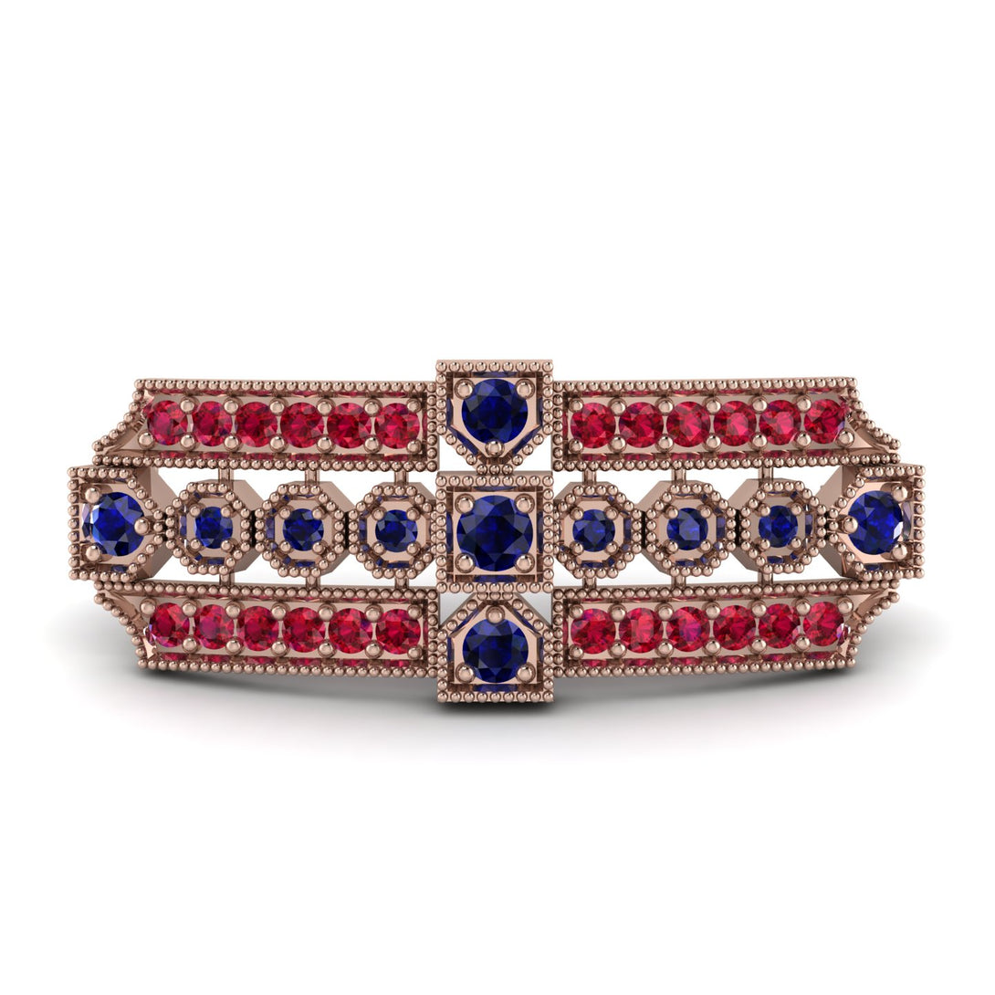 Sapphire Antique Elegance Brooch - Alondra No. 59