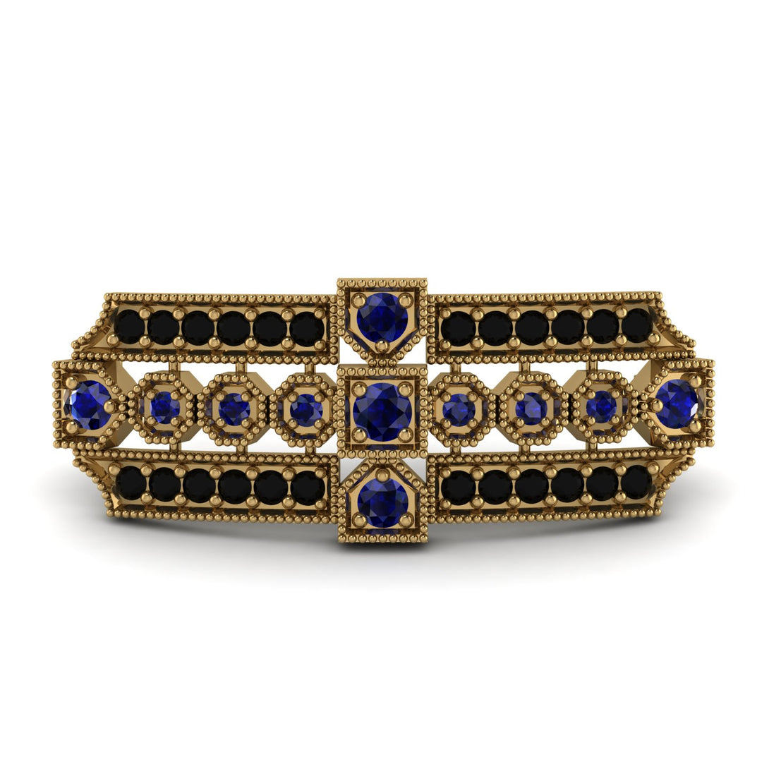 Sapphire Antique Elegance Brooch - Alondra No. 43