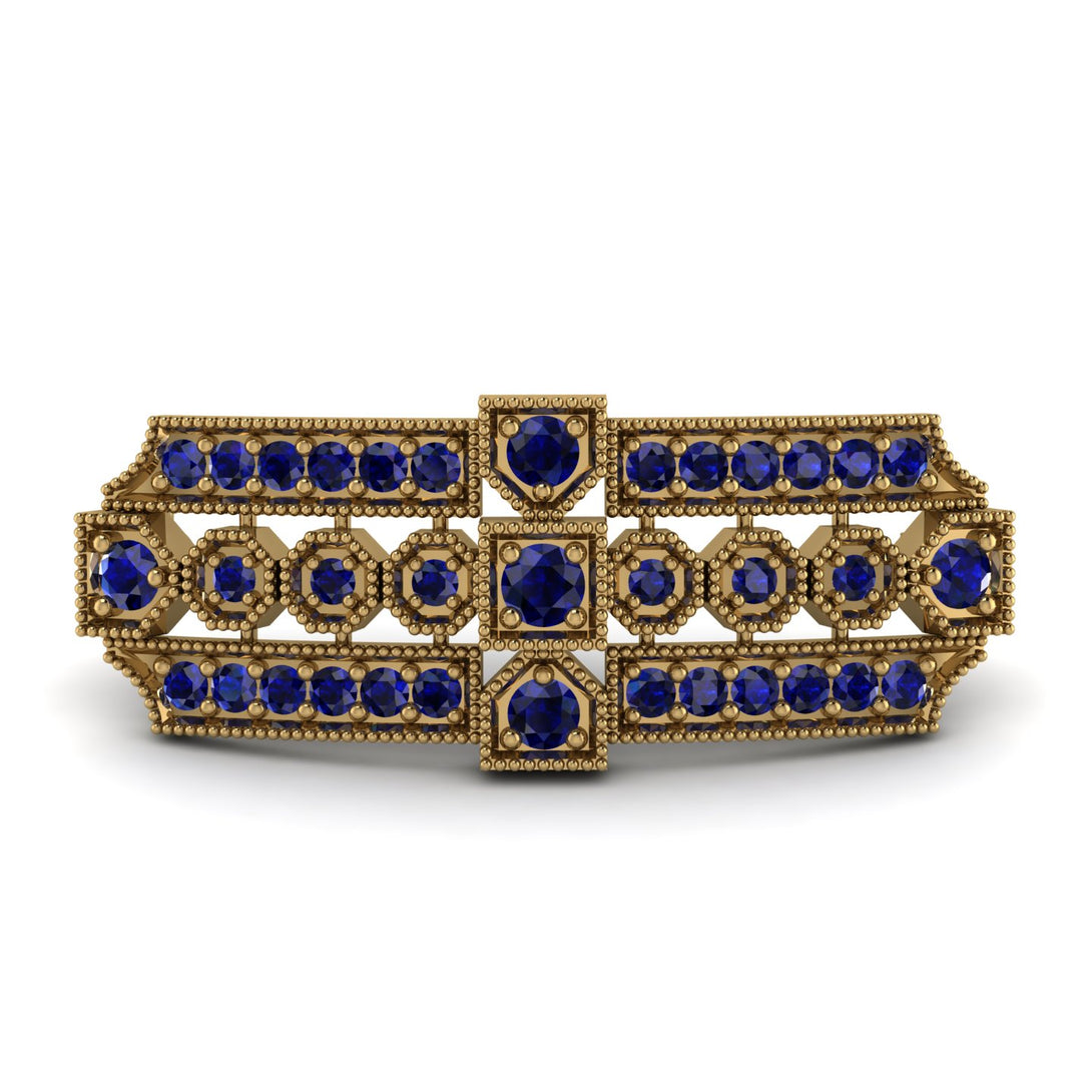 Sapphire Antique Elegance Brooch - Alondra No. 73