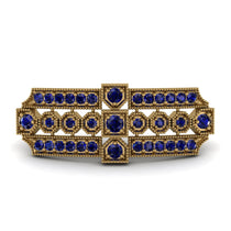 Sapphire Antique Elegance Brooch (48)