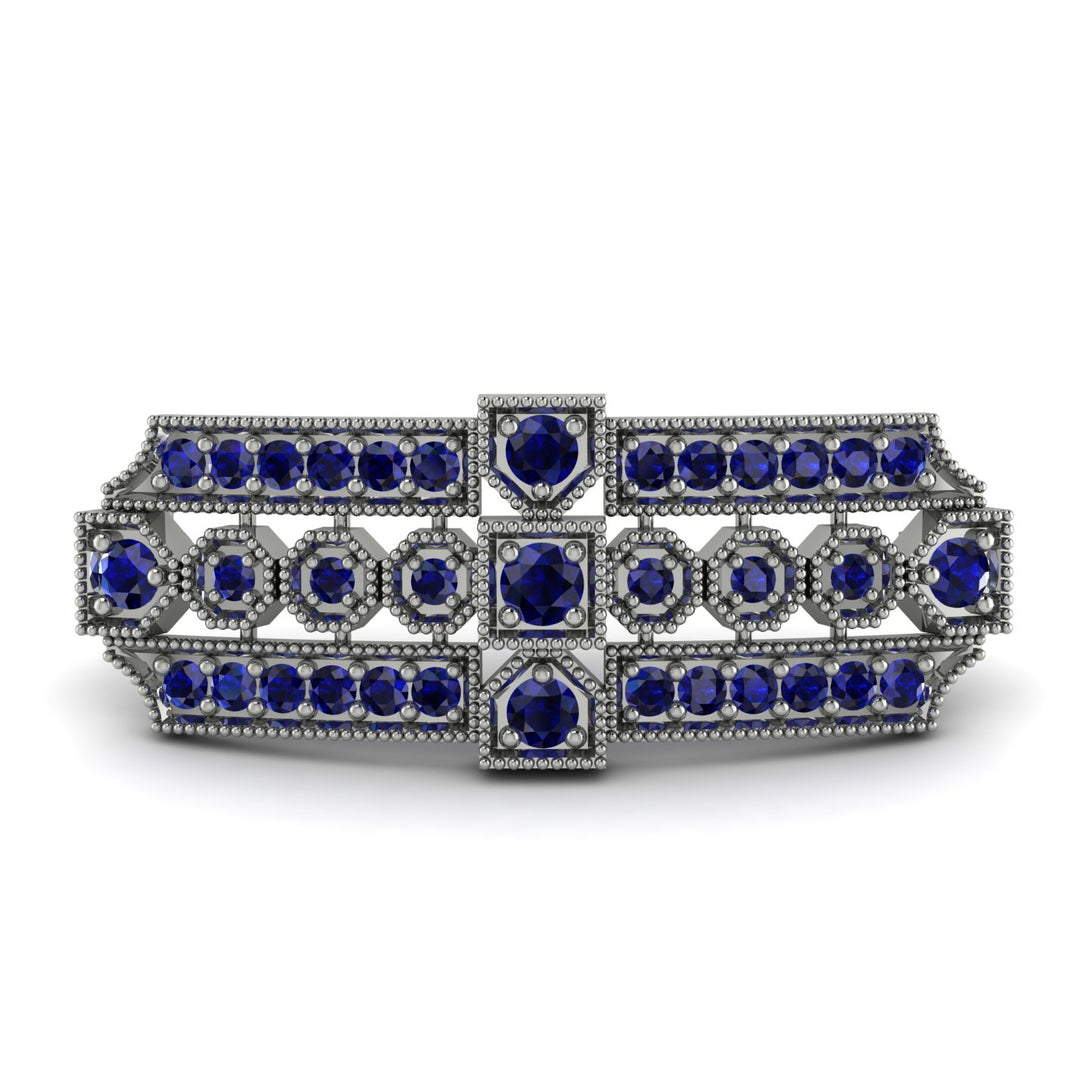 Sapphire Antique Elegance Brooch - Alondra No. 75