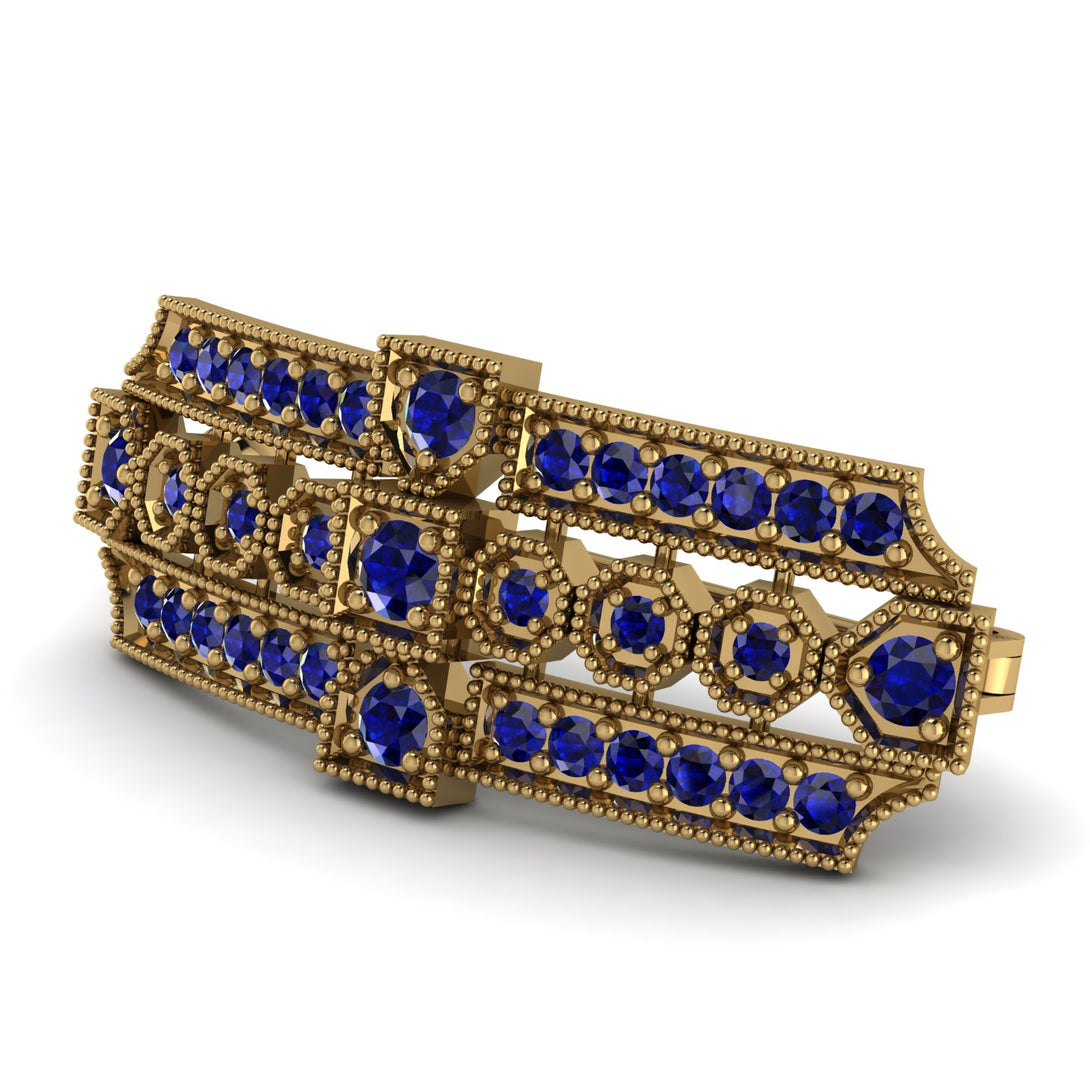 Sapphire Antique Elegance Brooch - Alondra No. 73