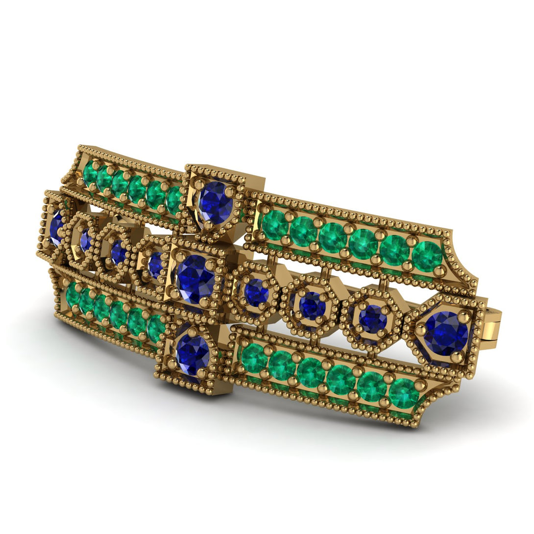 Sapphire Antique Elegance Brooch - Alondra No. 28
