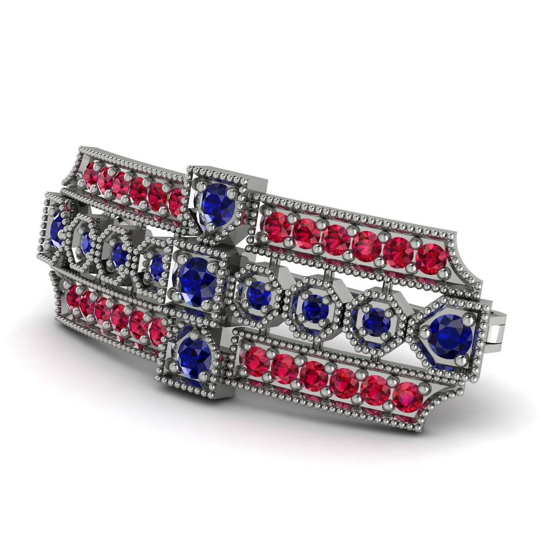 Sapphire Antique Elegance Brooch - Alondra No. 60