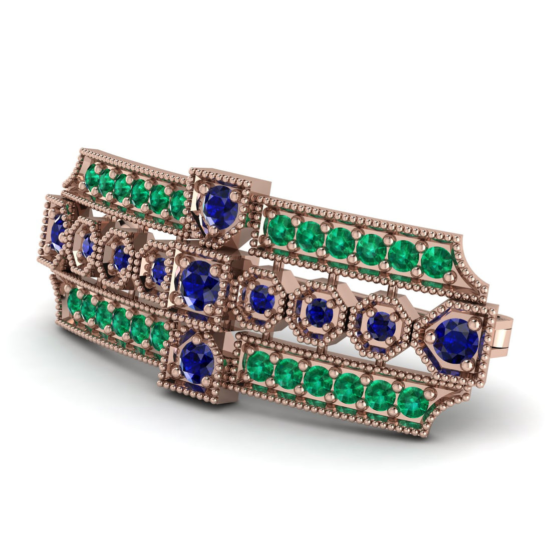 Sapphire Antique Elegance Brooch - Alondra No. 29