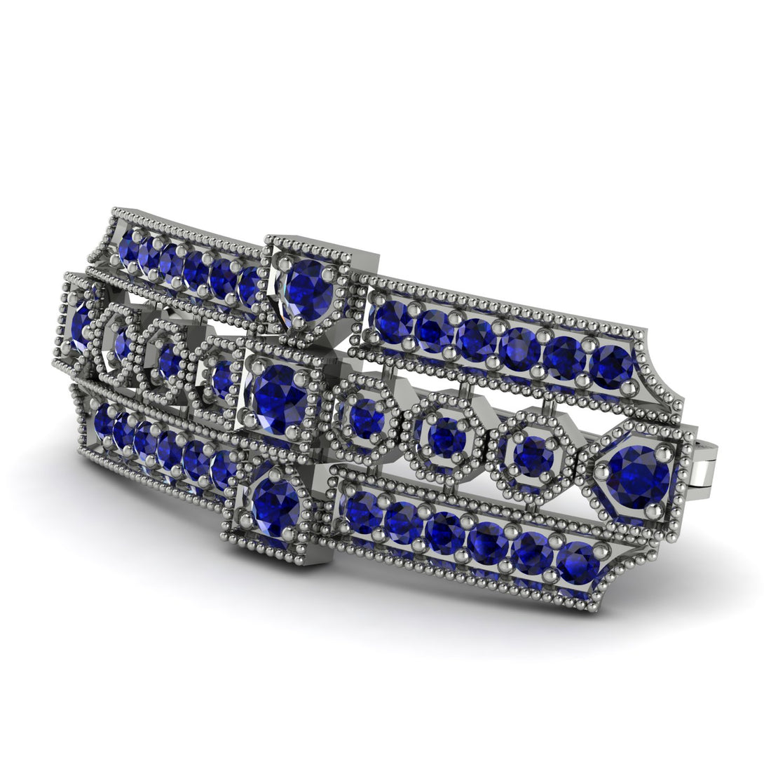 Sapphire Antique Elegance Brooch - Alondra No. 75