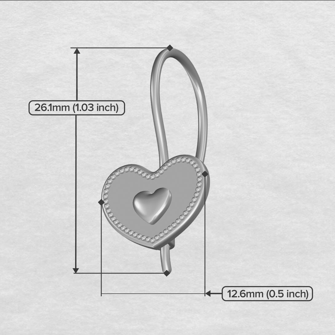 Charming Heart Hoop Earrings In Gold - Ariana No. 1