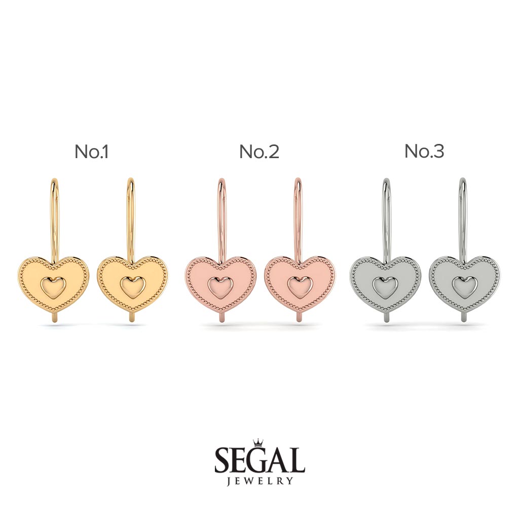 Charming Heart Hoop Earrings In Gold - Ariana No. 3