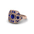 Sapphire Art Deco Geometric Engagement Ring - Haven No. 74
