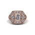 Diamond Art Deco Geometric Engagement Ring - Haven No. 2